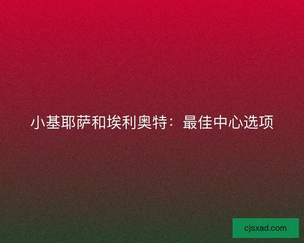 小基耶萨和埃利奥特：最佳中心选项